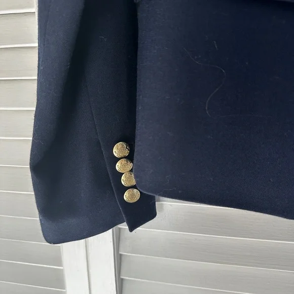 J. Crew Schoolboy Blazer with Gold Buttons size 10 - Picture 3 of 4